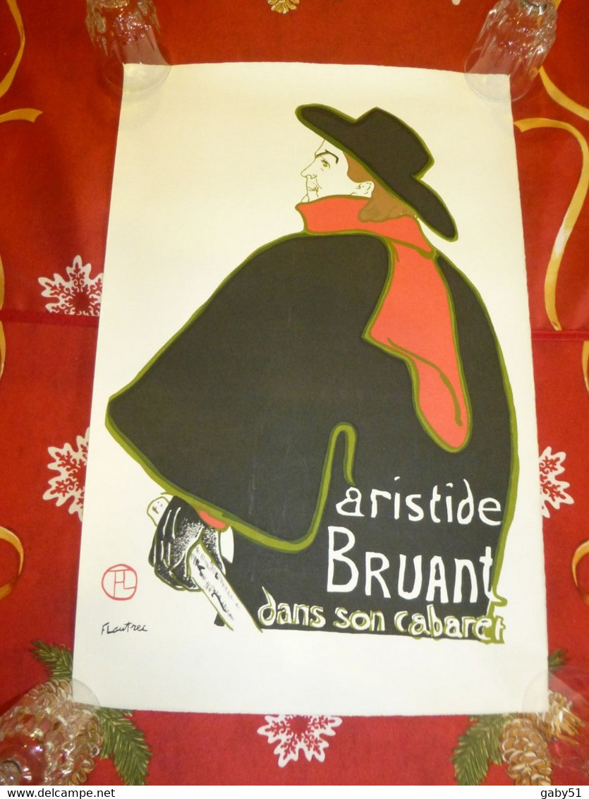 Toulouse-Lautrec : Aristide BRUANT Dans Son Cabaret, Belle Litho Ancienne, Arches ; A29 - Afiches