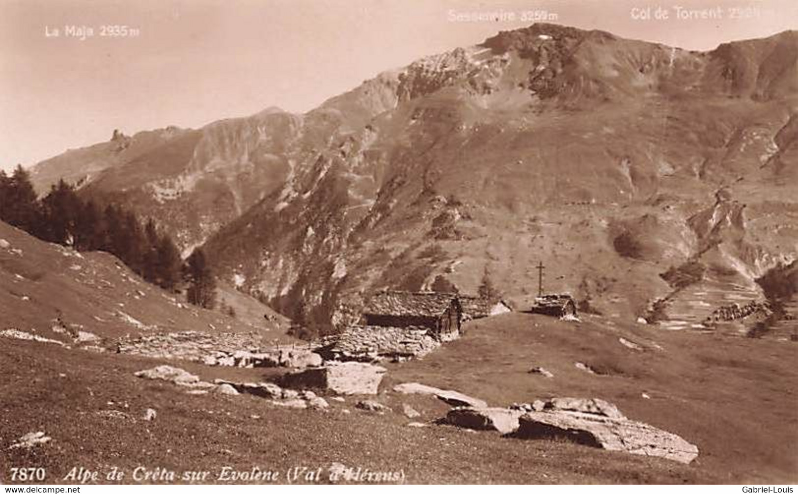 Alpe De Crêta Sur Evolène Val D'Hérens - Evolène