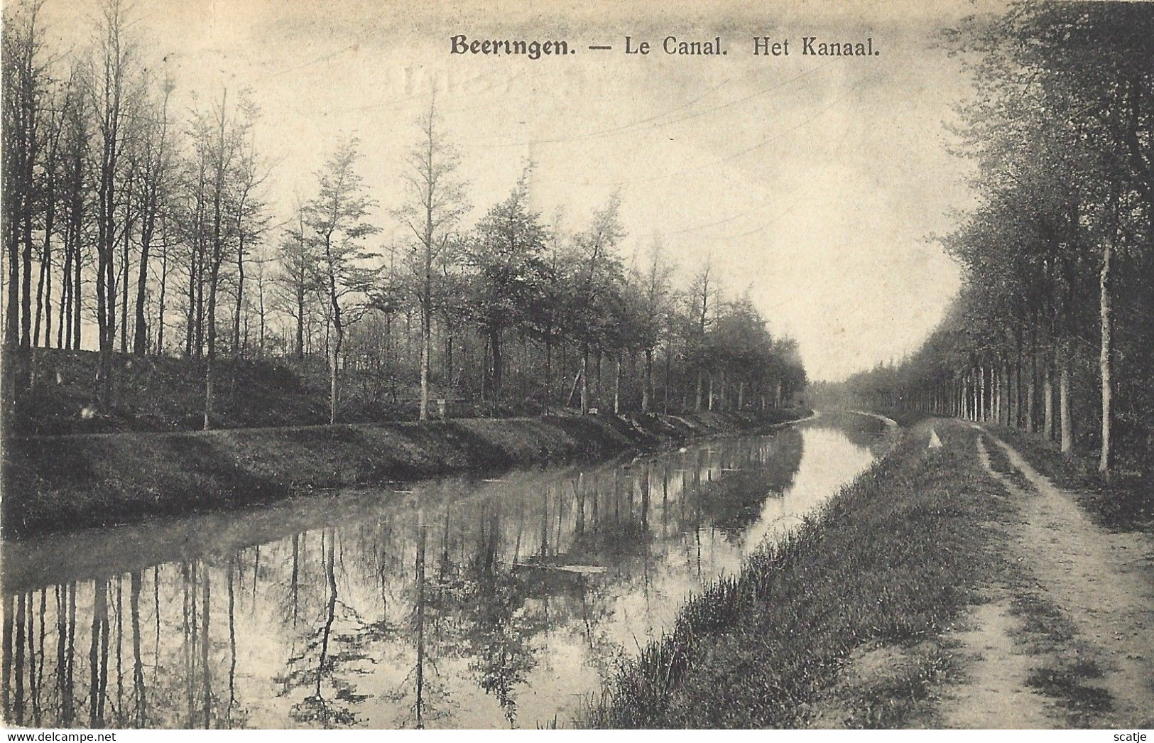 Beeringen.   -   Le Canal.   1920   Naar   Antwerpen - Beringen