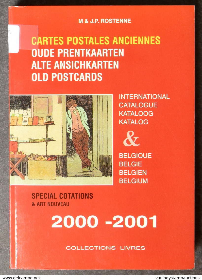 LIT Cartes Postales Anciennes, International Catalogue & Belgique, Special Cotations & Art Nouveau 2000-2001, Door M & J - Bücher & Kataloge