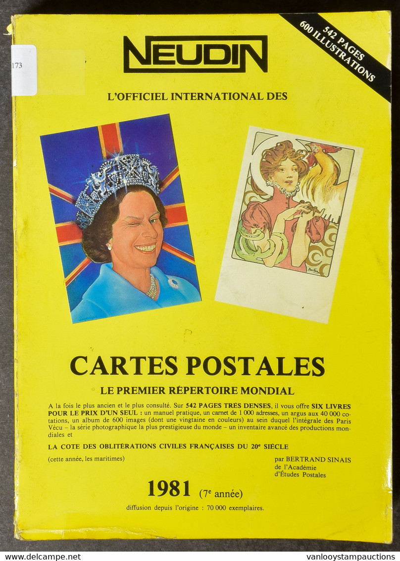 LIT L'officiel International Des Cartes Postales, Le Premier Répertoire Mondial, 1° Edition 1981 - Neudin, Zm (542 Blz.) - Livres & Catalogues