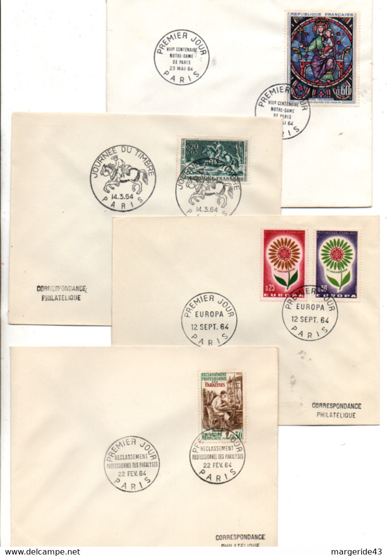 FRANCE LOT DE 27 FDC NON ILLUSTREES DE 1959 A 1963 - Vrac (max 999 Timbres)