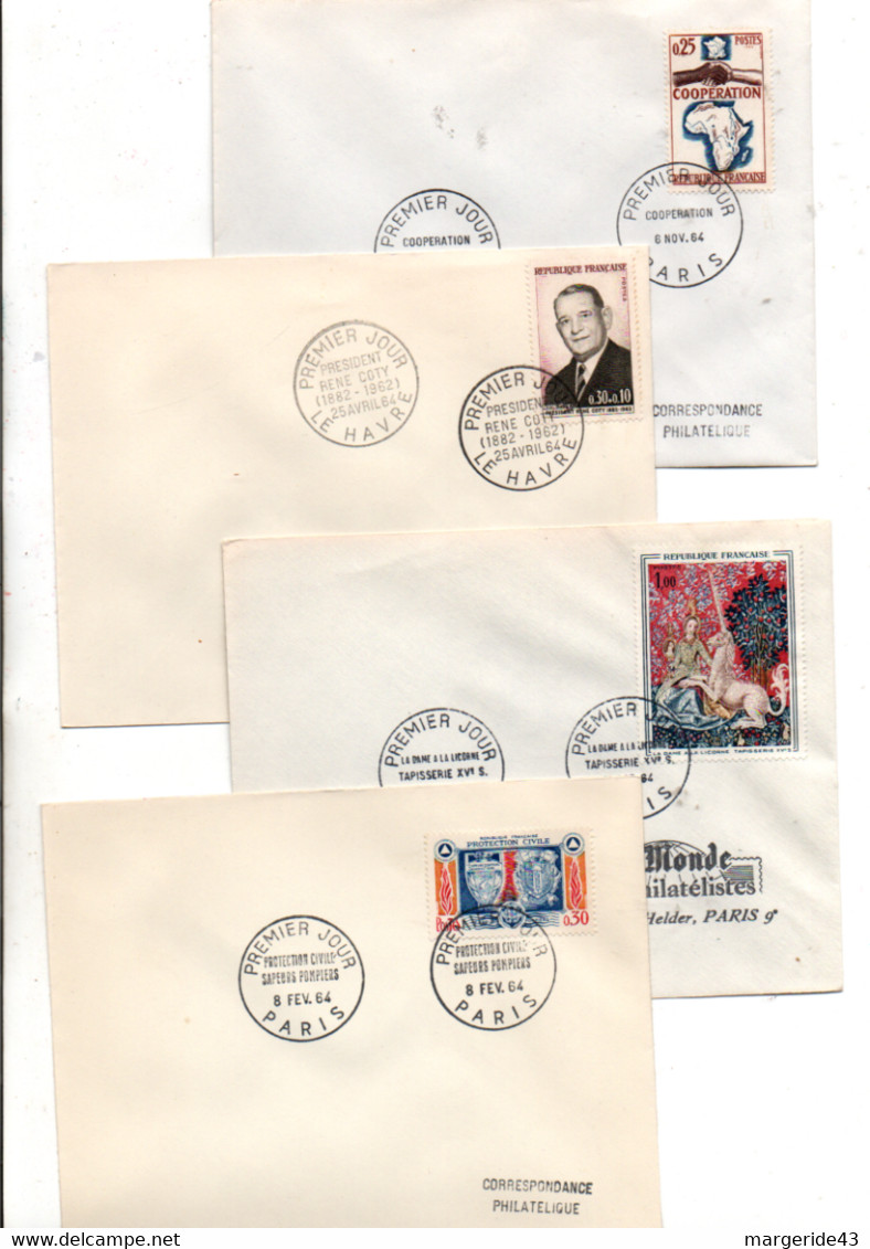 FRANCE LOT DE 27 FDC NON ILLUSTREES DE 1959 A 1963 - Vrac (max 999 Timbres)