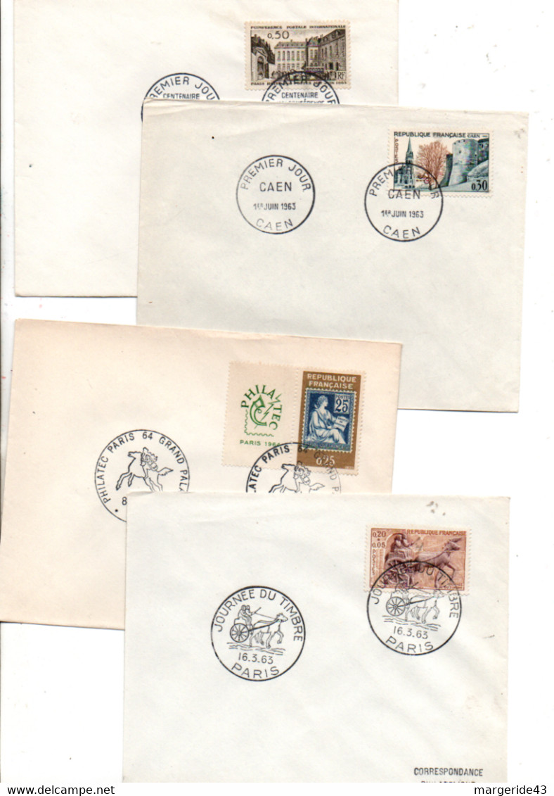 FRANCE LOT DE 27 FDC NON ILLUSTREES DE 1959 A 1963 - Vrac (max 999 Timbres)