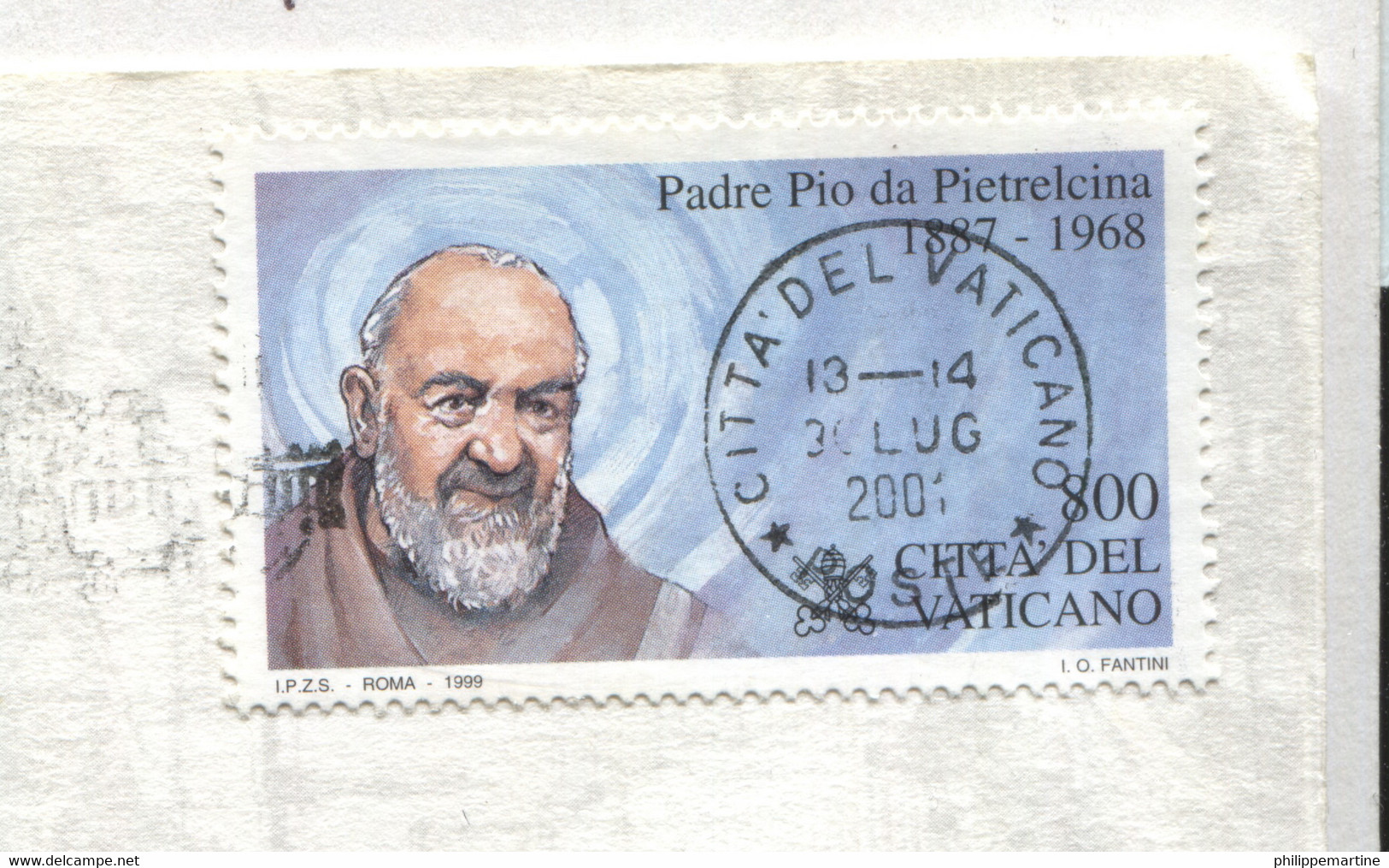 Vatican 1999 - YT 1137 (o) Sur Fragment - Used Stamps
