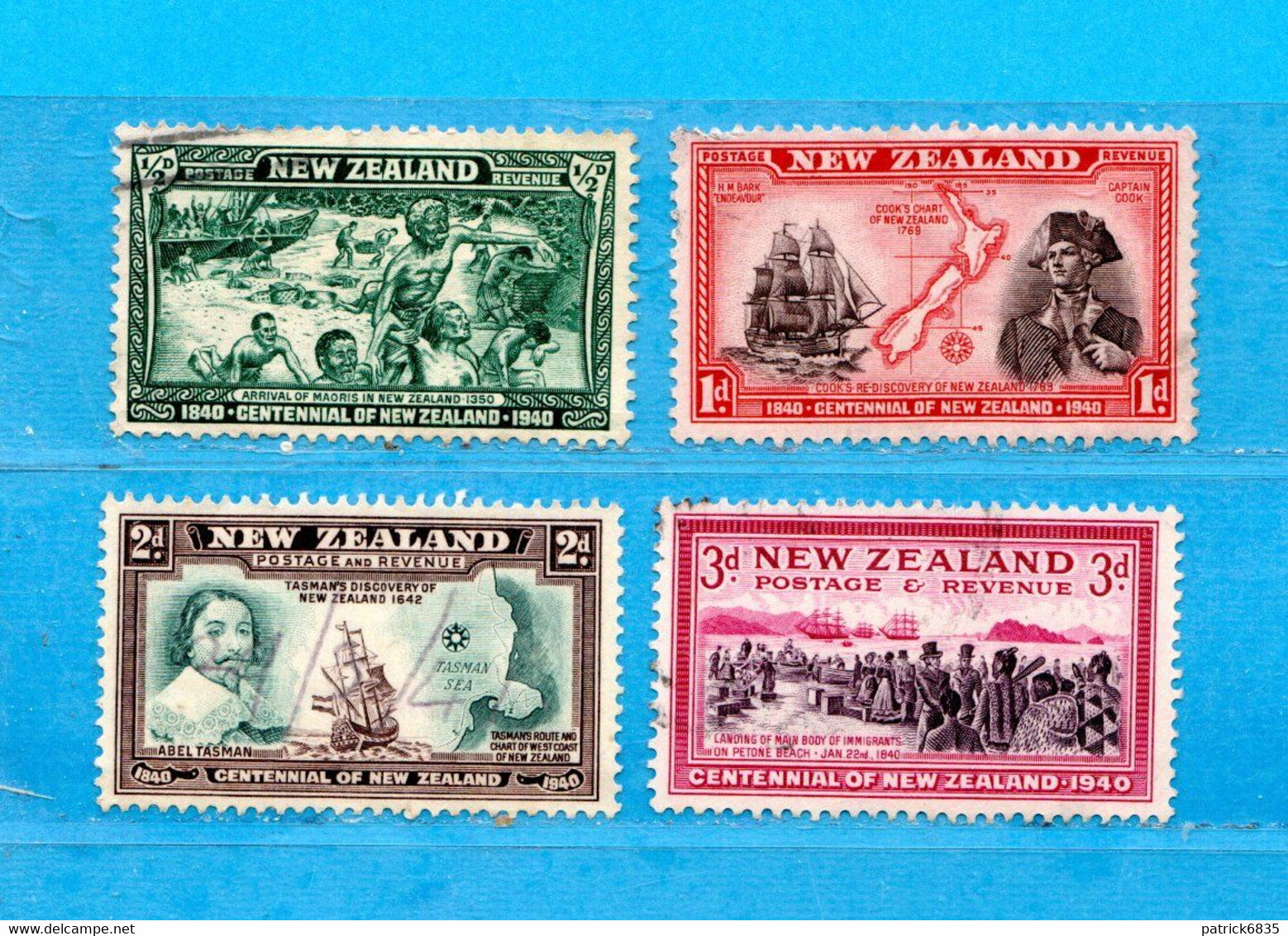 (Us.8) NUOVA ZELANDA  °-1940 - Yvert. 243-244-246-248. Usato - Used Stamps
