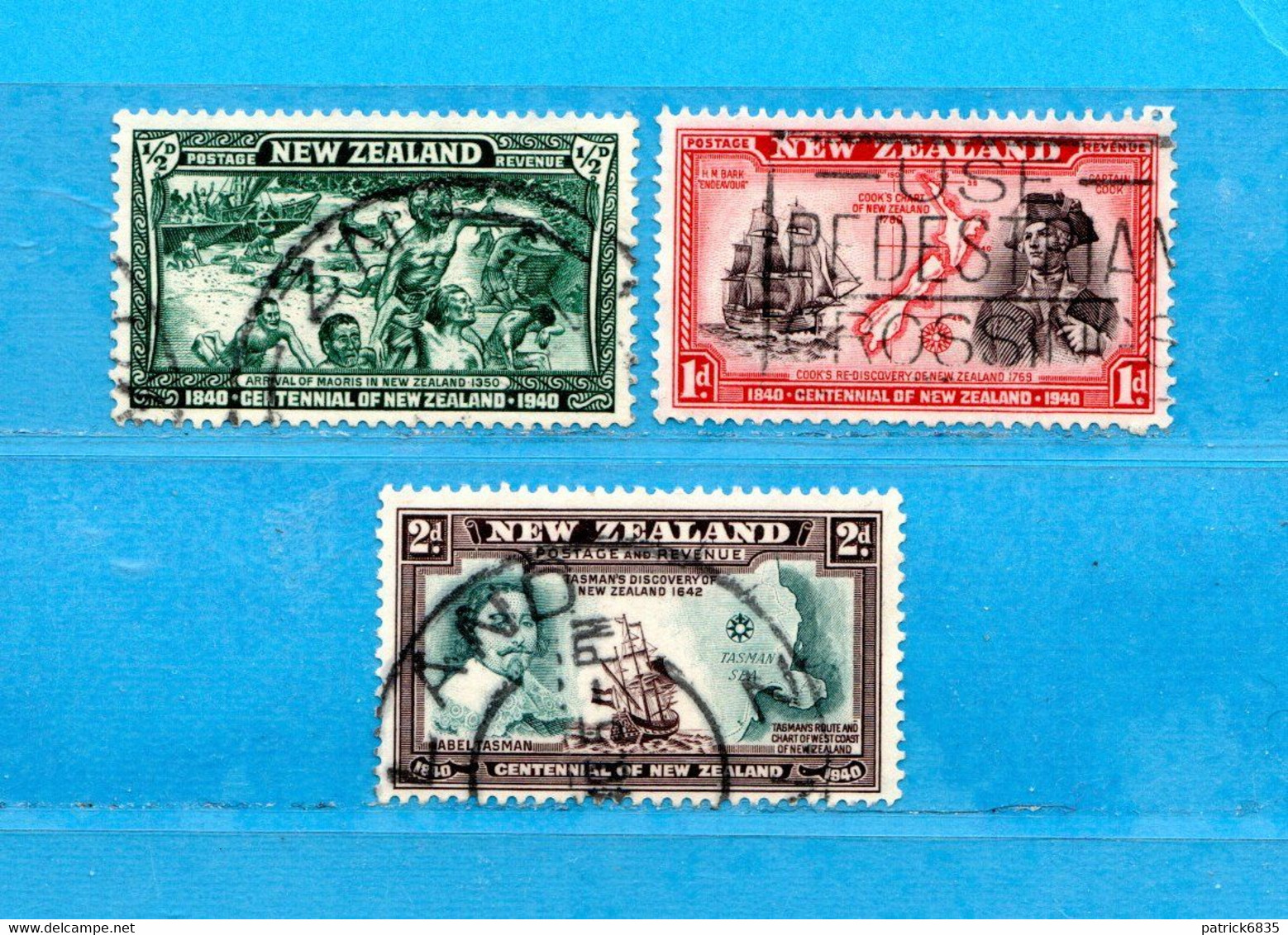 (Us.8) NUOVA ZELANDA  °-1940 - Yvert. 243-244-246. Usato - Used Stamps
