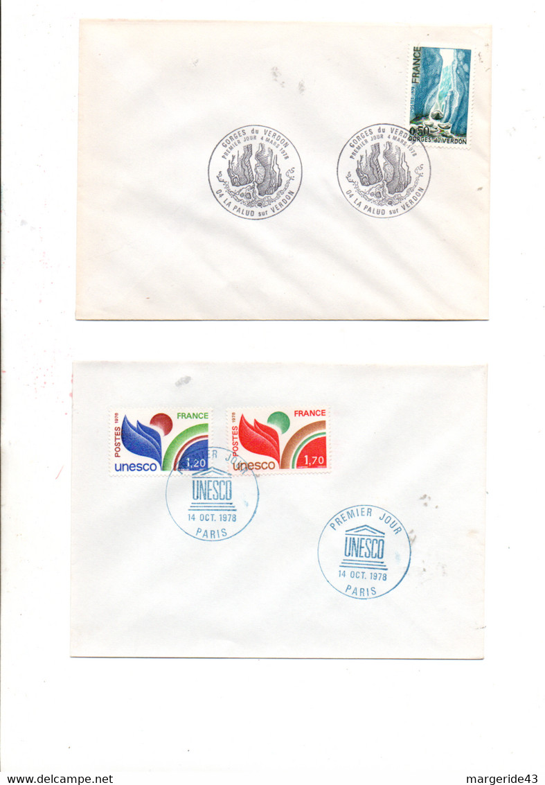 FRANCE LOT DE 30 FDC NON ILLUSTREES 1978