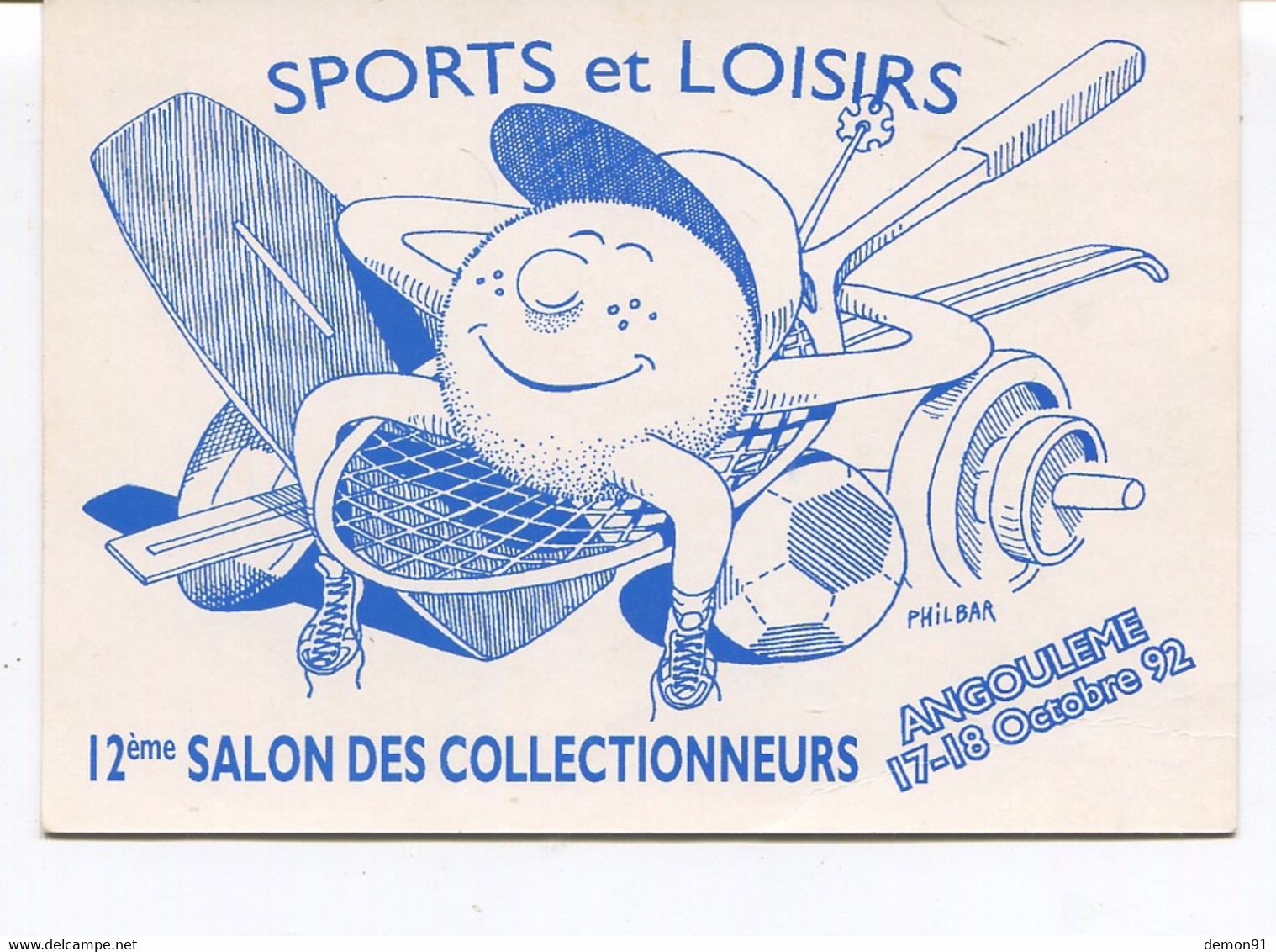 ANGOULEME - 12ème Salon Des Collectionneurs 17,18 Octobre 1992 - Bourses & Salons De Collections