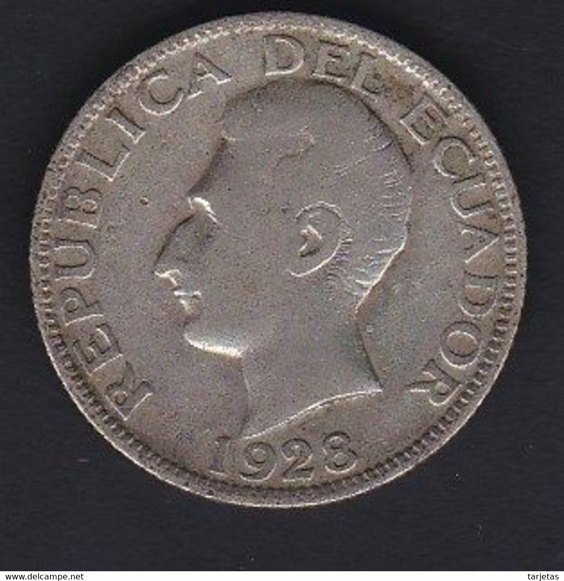 MONEDA DE PLATA DE ECUADOR DE 1 SUCRE DEL AÑO 1928 (SILVER-ARGENT) - Ecuador