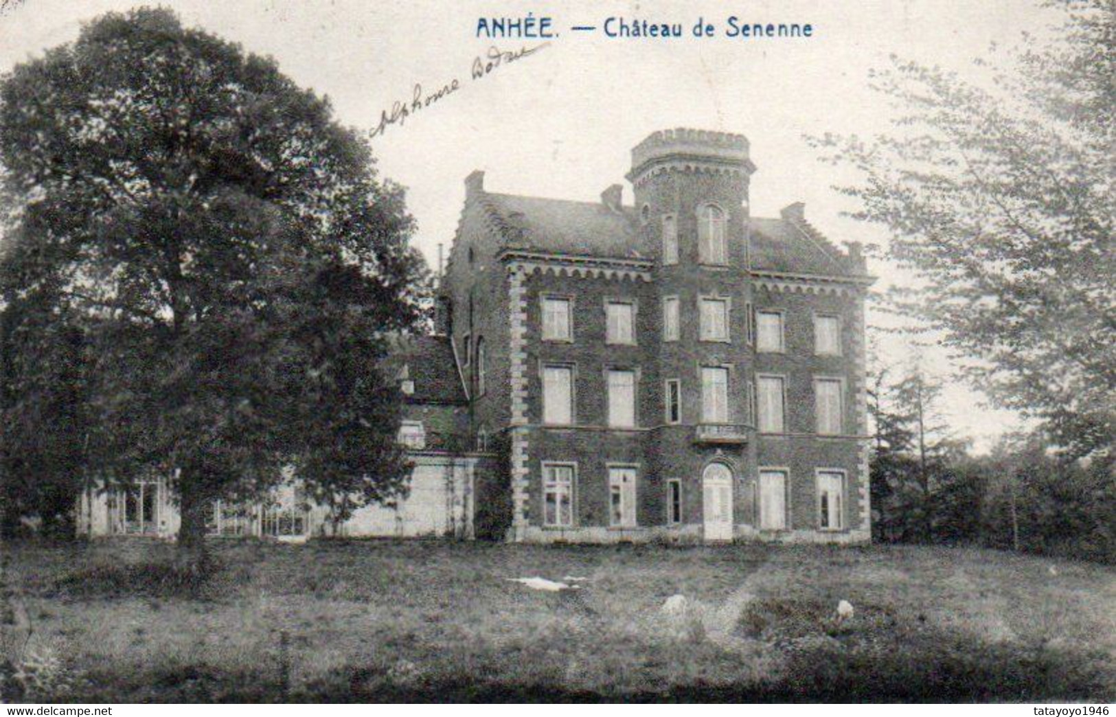 Anhée  Chateau De Senenne Voyagé  En 1922 - Anhée