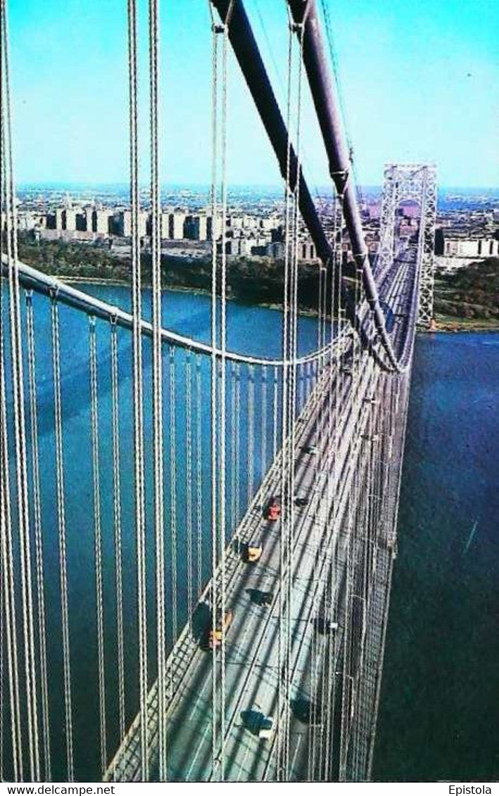 ► NEW YORK CITY Top Of George Washington Bridge  1950/60s - Bridges & Tunnels