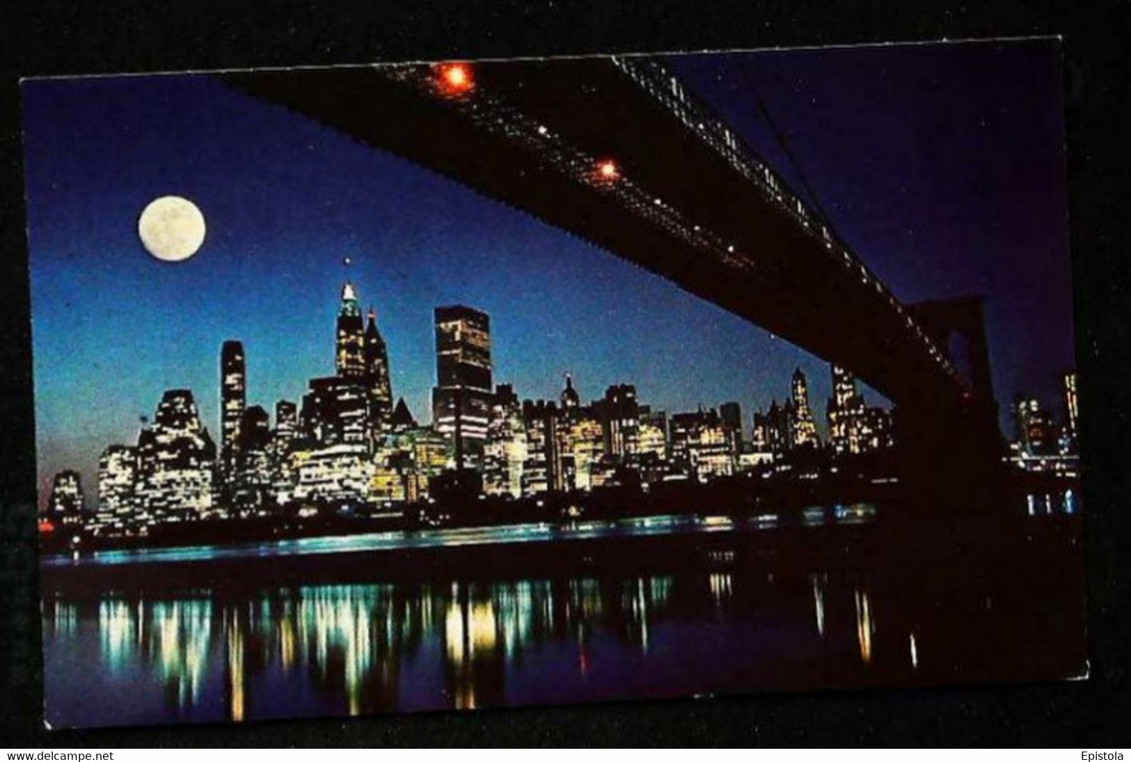 ► NEW YORK CITY  Brooklyn  Bridge Moon Night 1950/60s - Bruggen En Tunnels