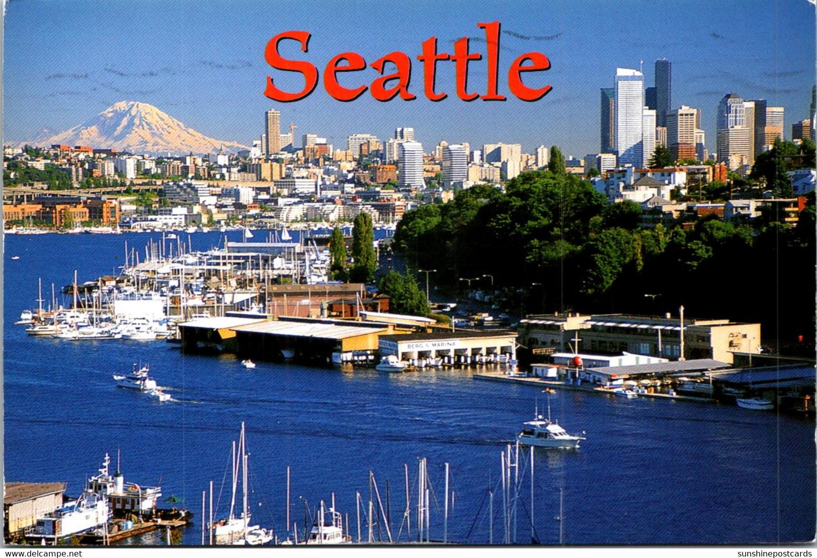 Washington Seattle Showing Lake Union And Mount Rainier - Seattle