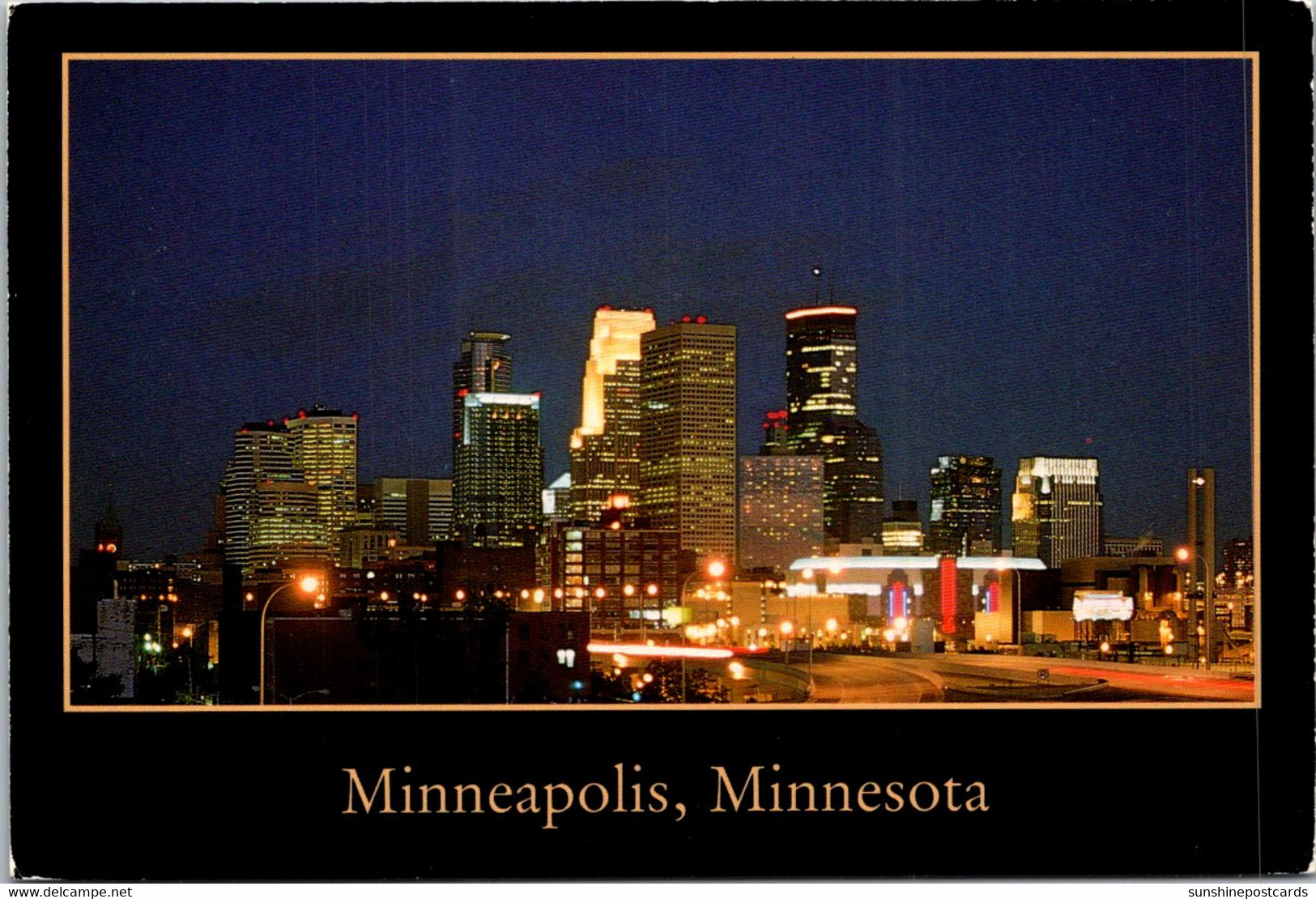 Minnesota Minneapolis Skyline At Night - Minneapolis