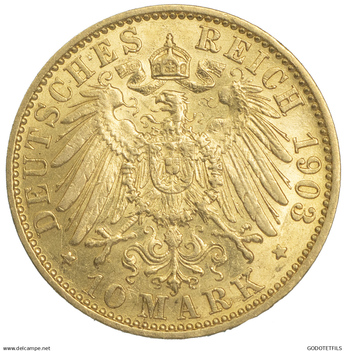 Wilhelm II-10 Mark 1903 Berlin - 5, 10 & 20 Mark Goud