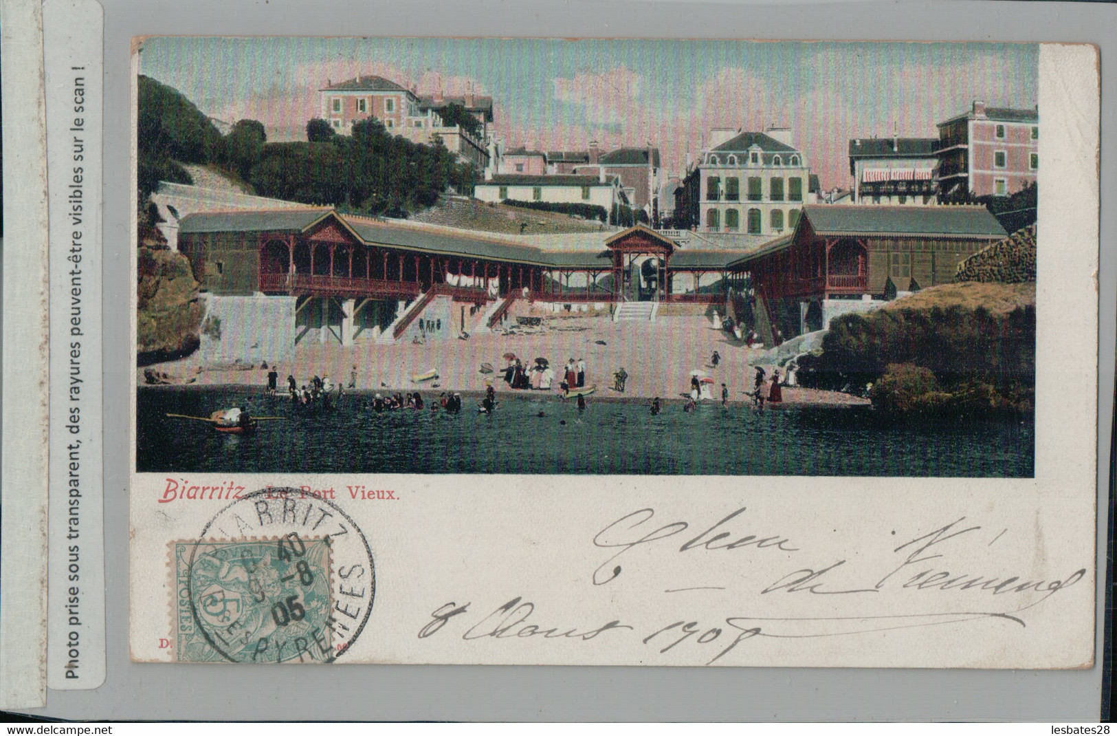 BIARRITZ Le Port Vieux  - Litho Precurseur 1905 (FREV 2023 44) - Bidarray