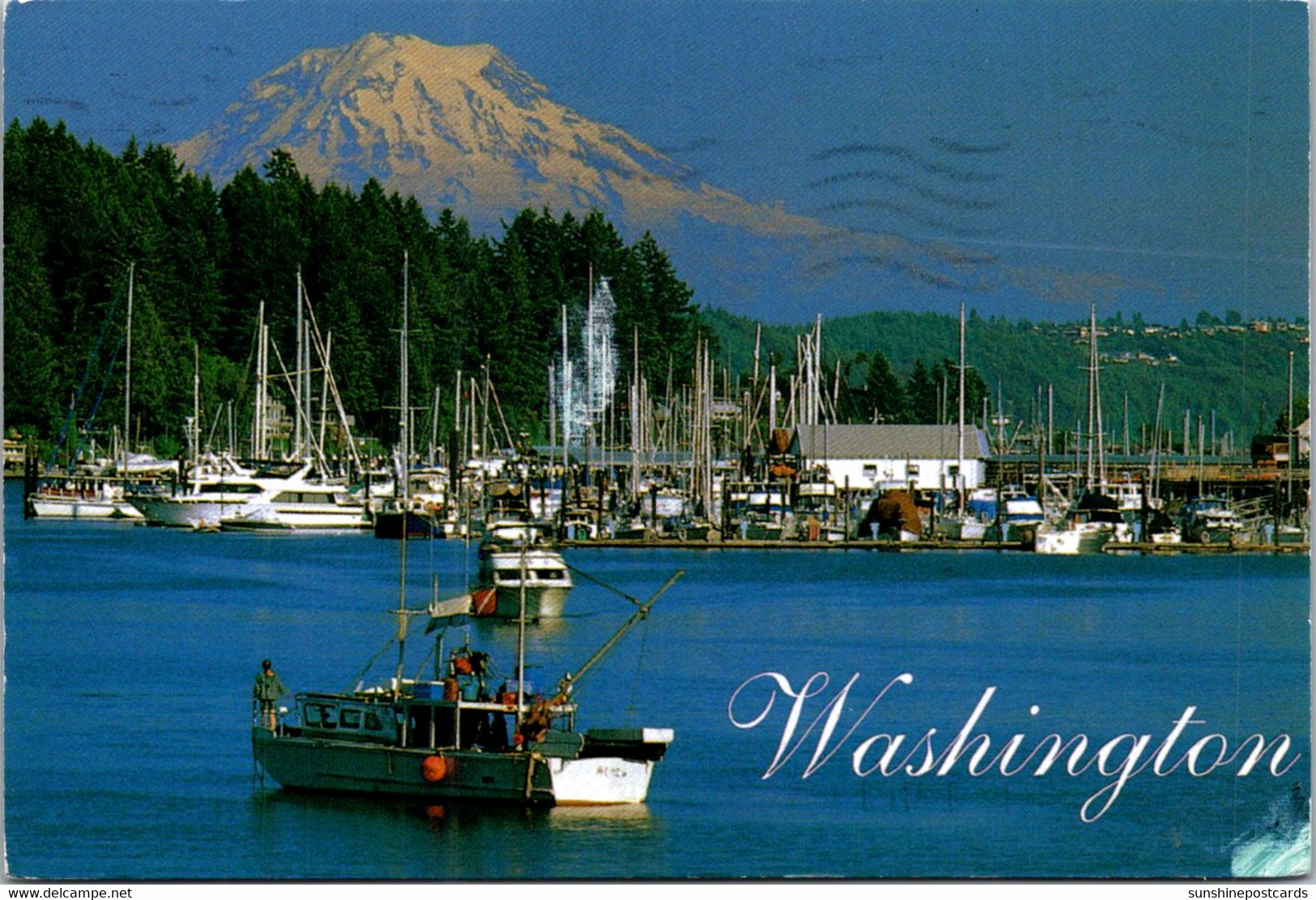 Washington Mount Rainier With Puuget Sound In Foreground - Otros & Sin Clasificación