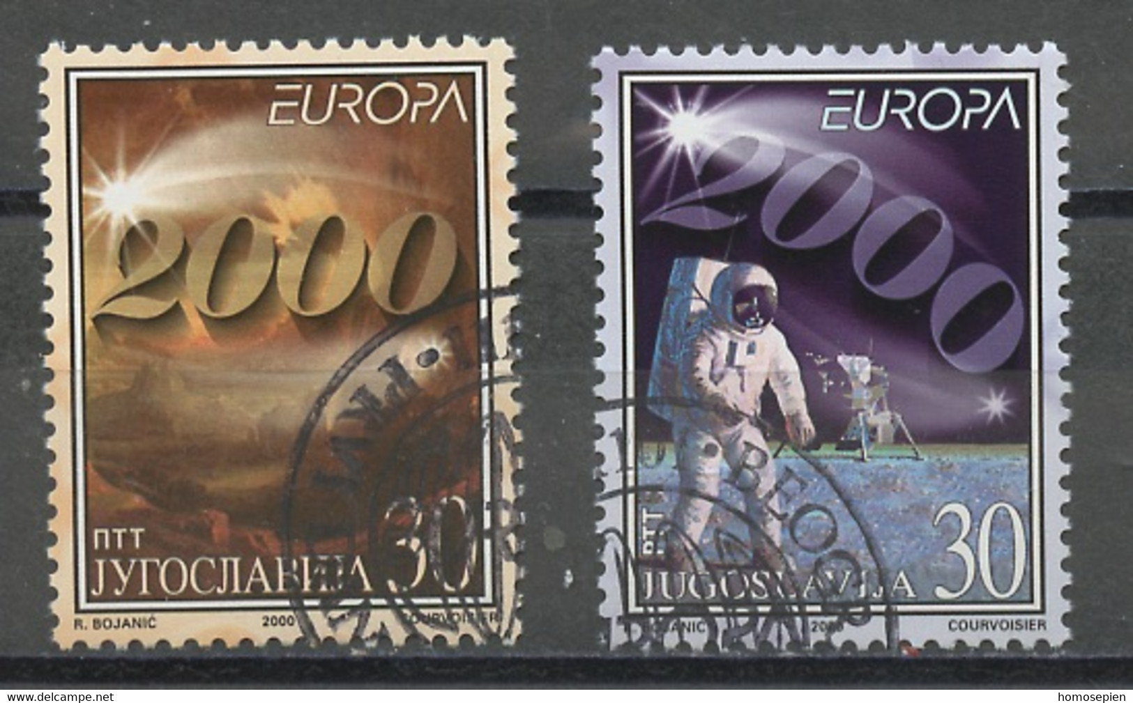 Yougoslavie - Jugoslawien - Yugoslavia 2000 Y&T N°2822 à 2823 - Michel N°2975 à 2976 (o) - EUROPA - Used Stamps