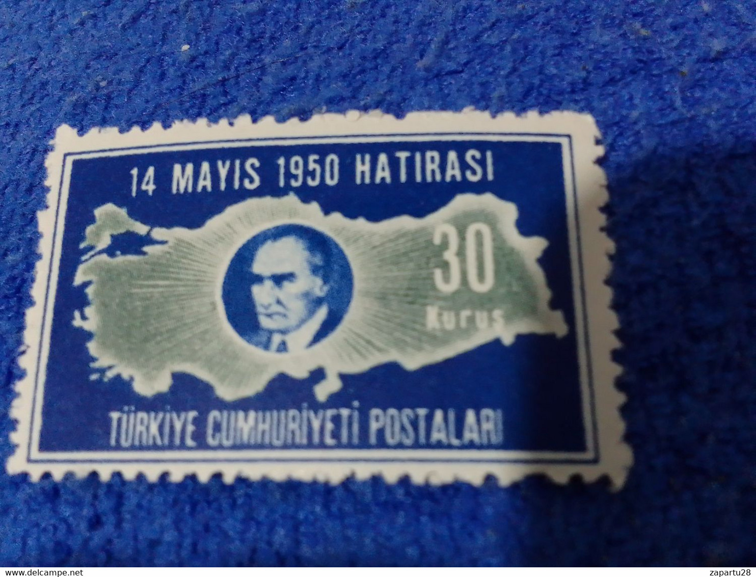 TÜRKİYE--1950 -- 30K  14 MAYIS 1950  SEÇİMLERİ DAMGASIZ - Unused Stamps