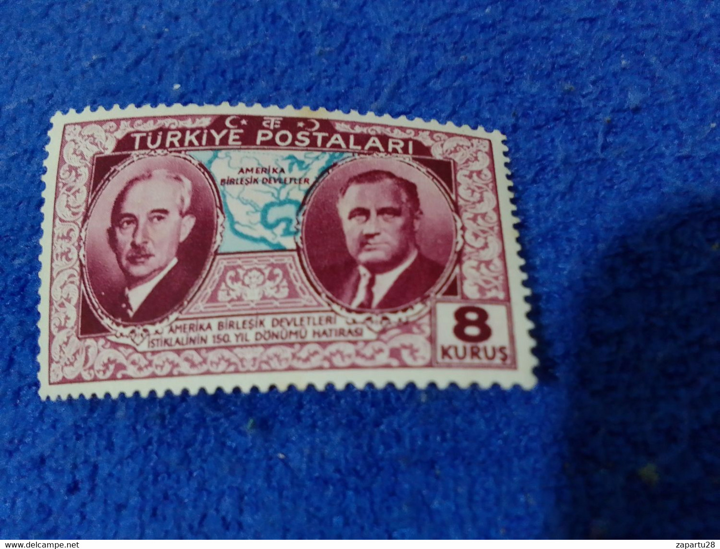 TÜRKİYE--1939 -- 3K   AMERİKAN ANAYASASI 150. YILI DAMGASIZ - Unused Stamps