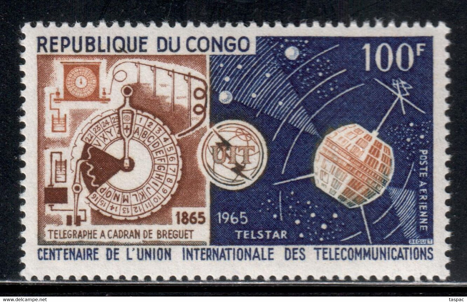 Congo - Brazzaville 1965 Mi# 67 ** MNH - Cent. Of The ITU / Telstar / Space - Neufs