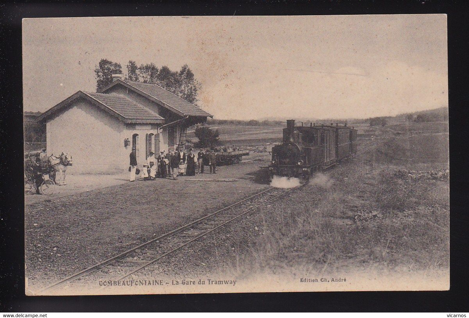 CP 70 COMBEAUFONTAINE La Gare Du Tramway - Combeaufontaine