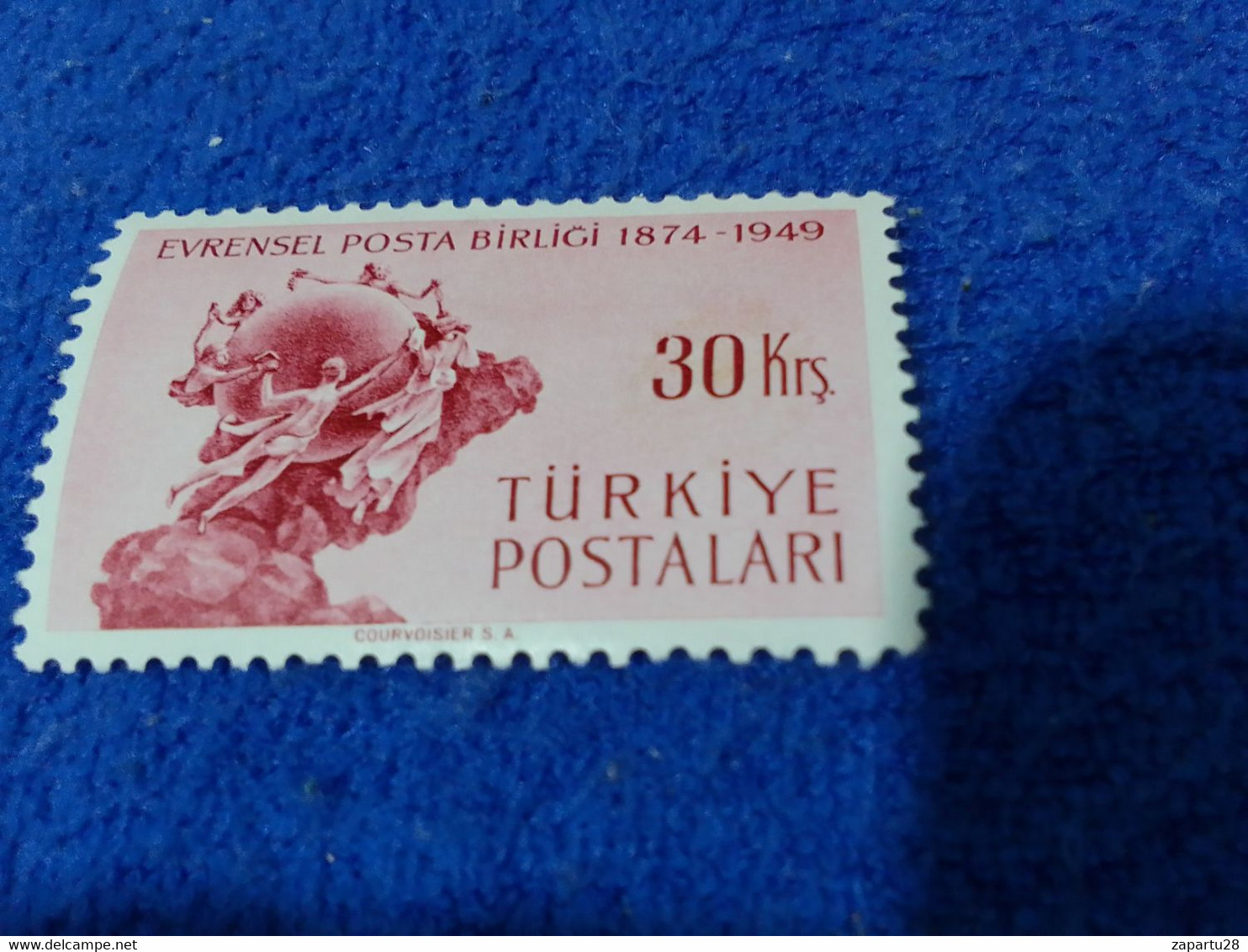 TÜRKİYE--1949 -- 30K   U.P.U. 75. YILI DAMGASIZ - Unused Stamps