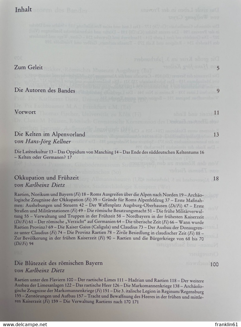 Die Römer In Bayern. - Arqueología