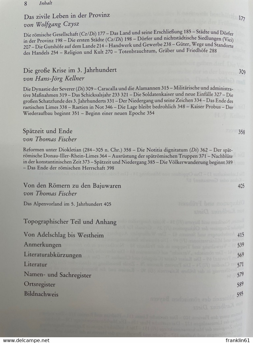 Die Römer In Bayern. - Arqueología