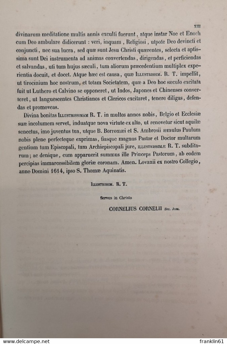 Die 14 Briefe Pauli. Commentaria In Scriptum Sacram. - Autres & Non Classés