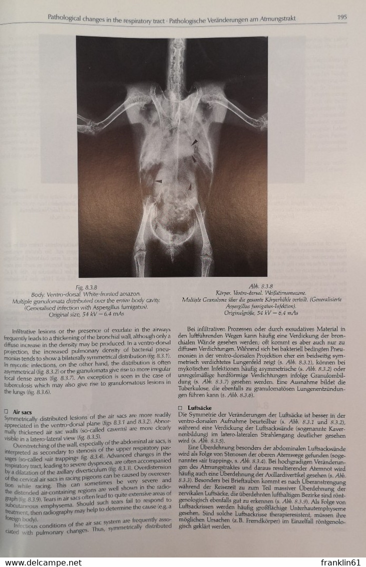 Atlas zur Röntgenanatomie und Röntgendiagnostik der Ziervögel.