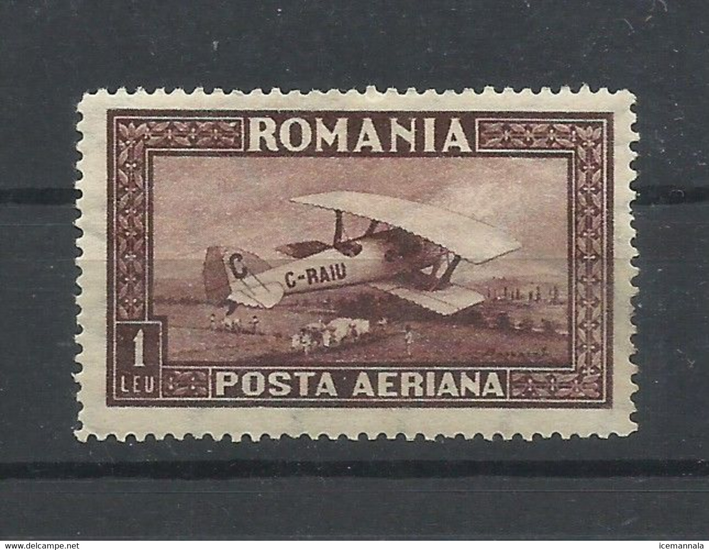 RUMANIA  YVERT  AEREO  1A   MH  * - Ongebruikt