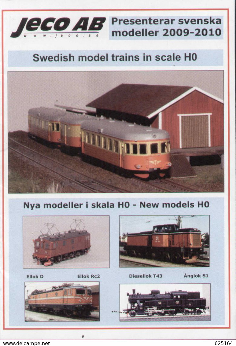 Catalogue JECO AB 2009-20010 Swedish Nya Modeller I Skala HO 1/87  - En Suédois - Unclassified