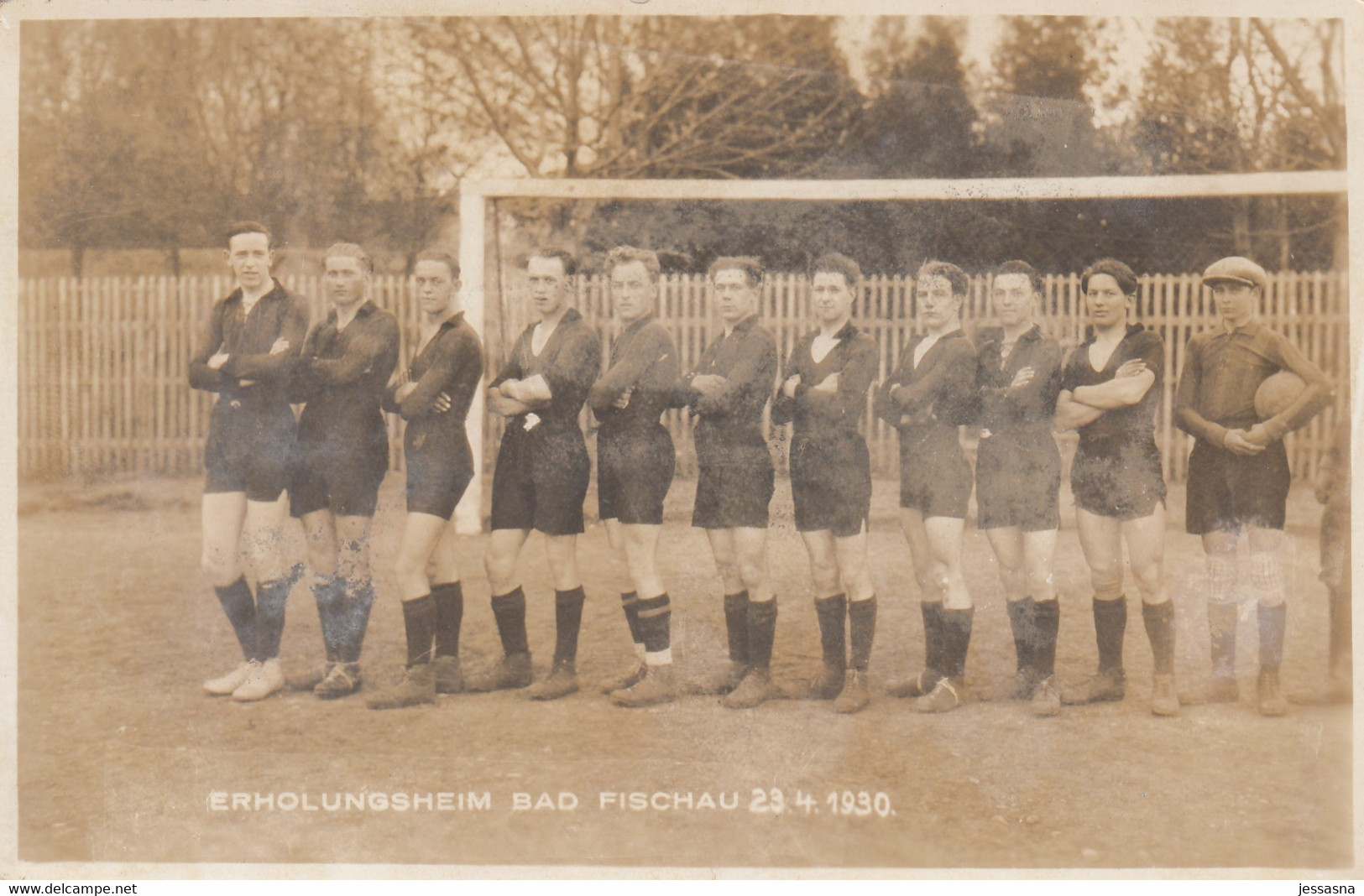 AK - NÖ - BAD ISCHAU - Gruppenfoto Der Fußballmannschaft Vom Erholungsheim 1930 - Wiener Neustadt