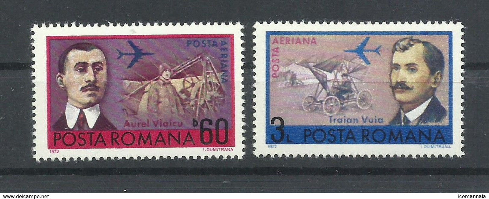 RUMANIA  YVERT  AEREO   234/35   MNH  ** - Unused Stamps