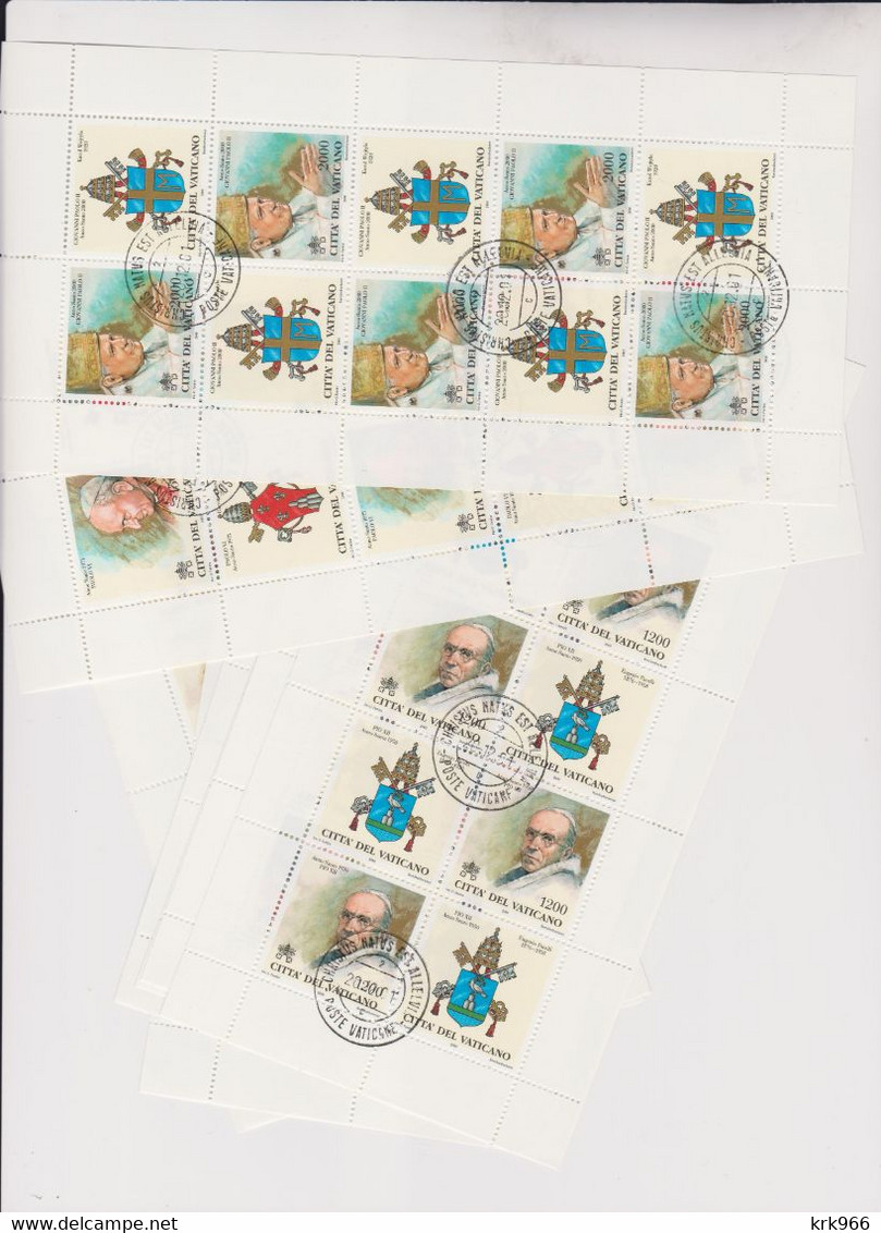 VATICAN 2000  Sheet Set Used - Gebruikt