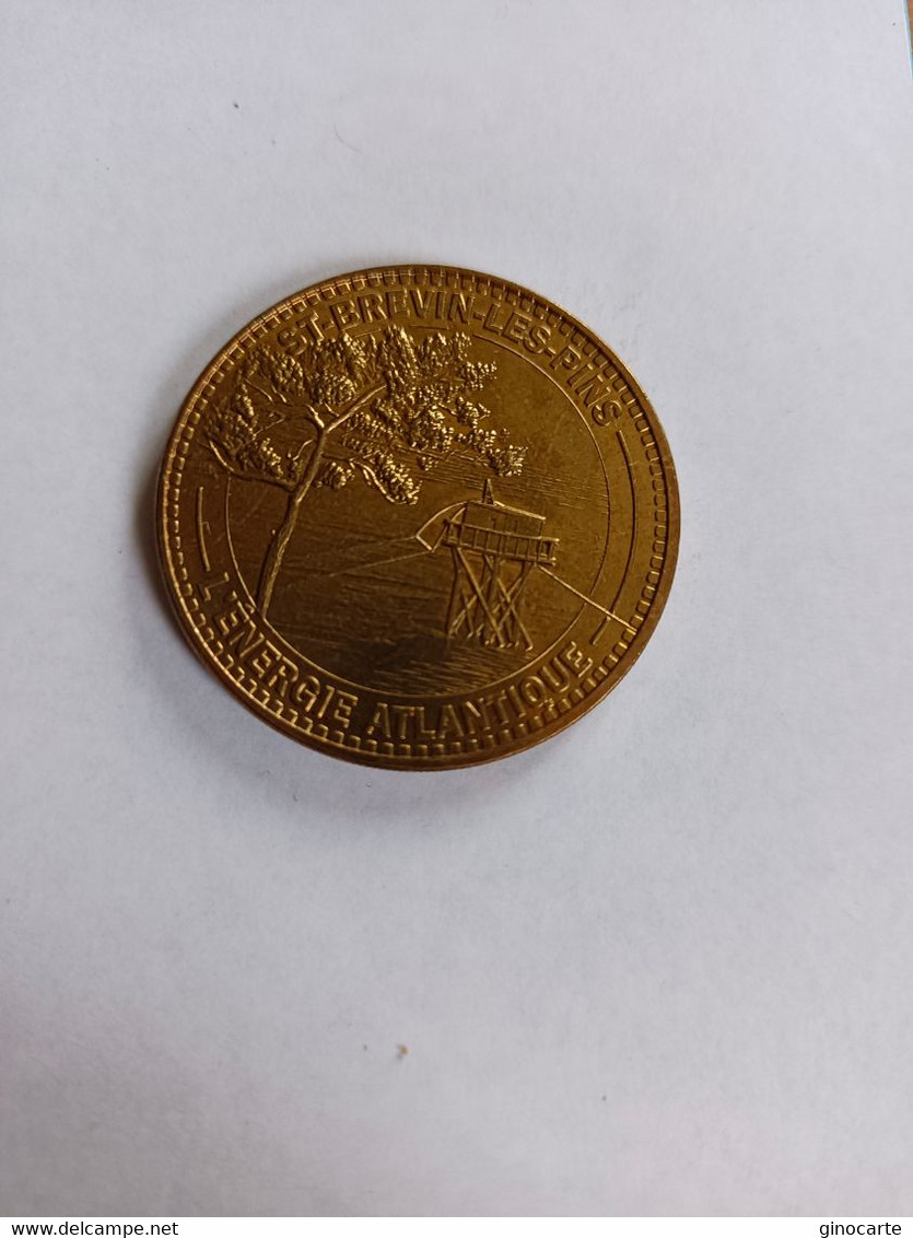 Monnaie De Paris MDP Jeton Touristique Medaille St Brevin Les Pins L'energie Atlantique 2013 - Sonstige & Ohne Zuordnung