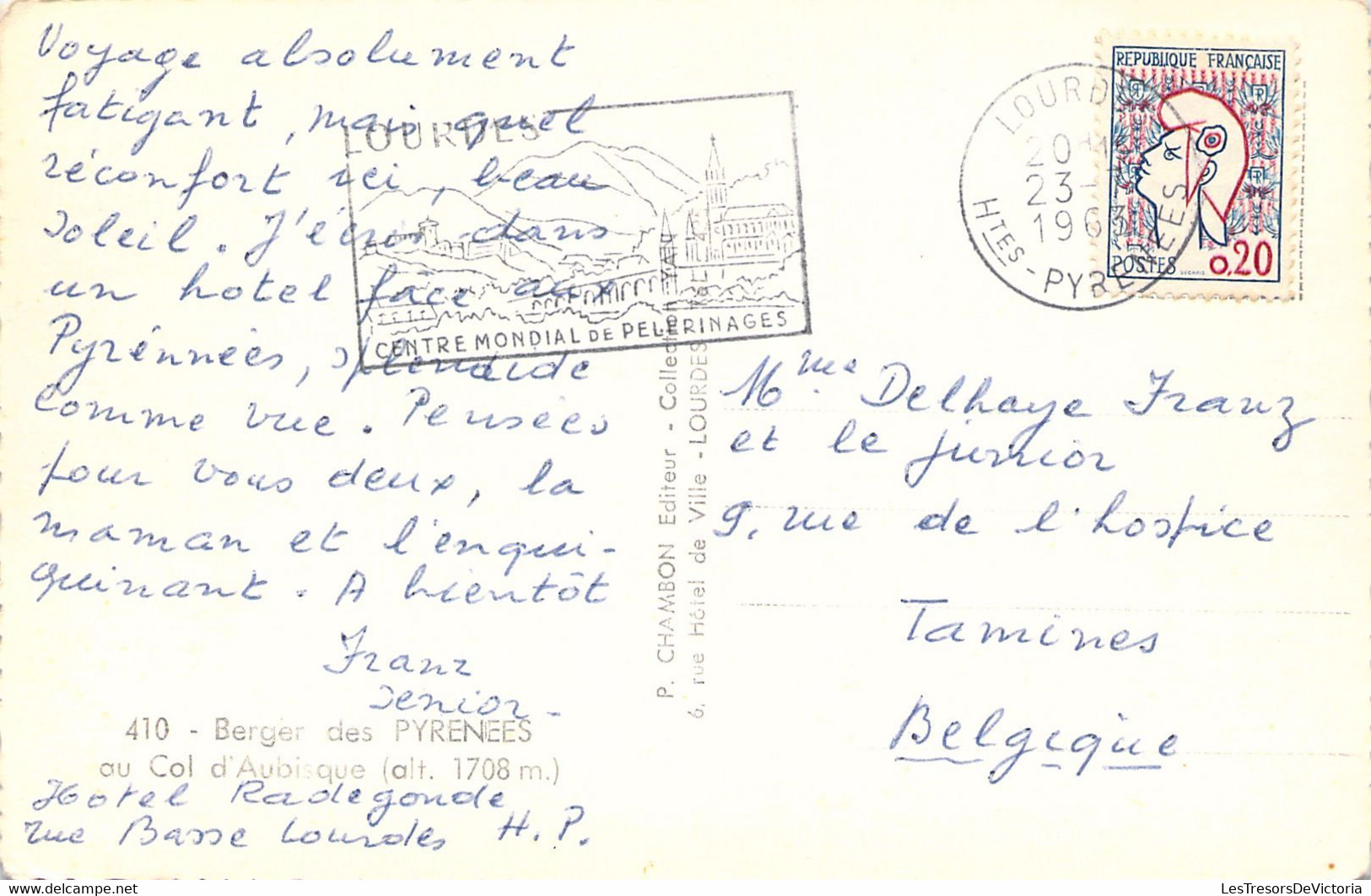 AGRICULTURE - ELEVAGE - BERGER DES PYRENEES Au Col D'Aubisque - P Chambon - Carte Postale Ancienne - Elevage