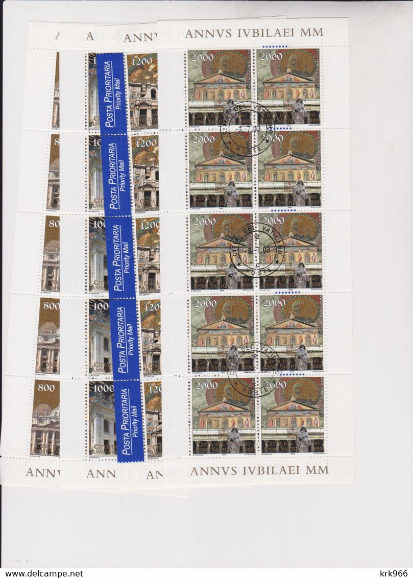 VATICAN 2000  Sheet Set Used - Used Stamps