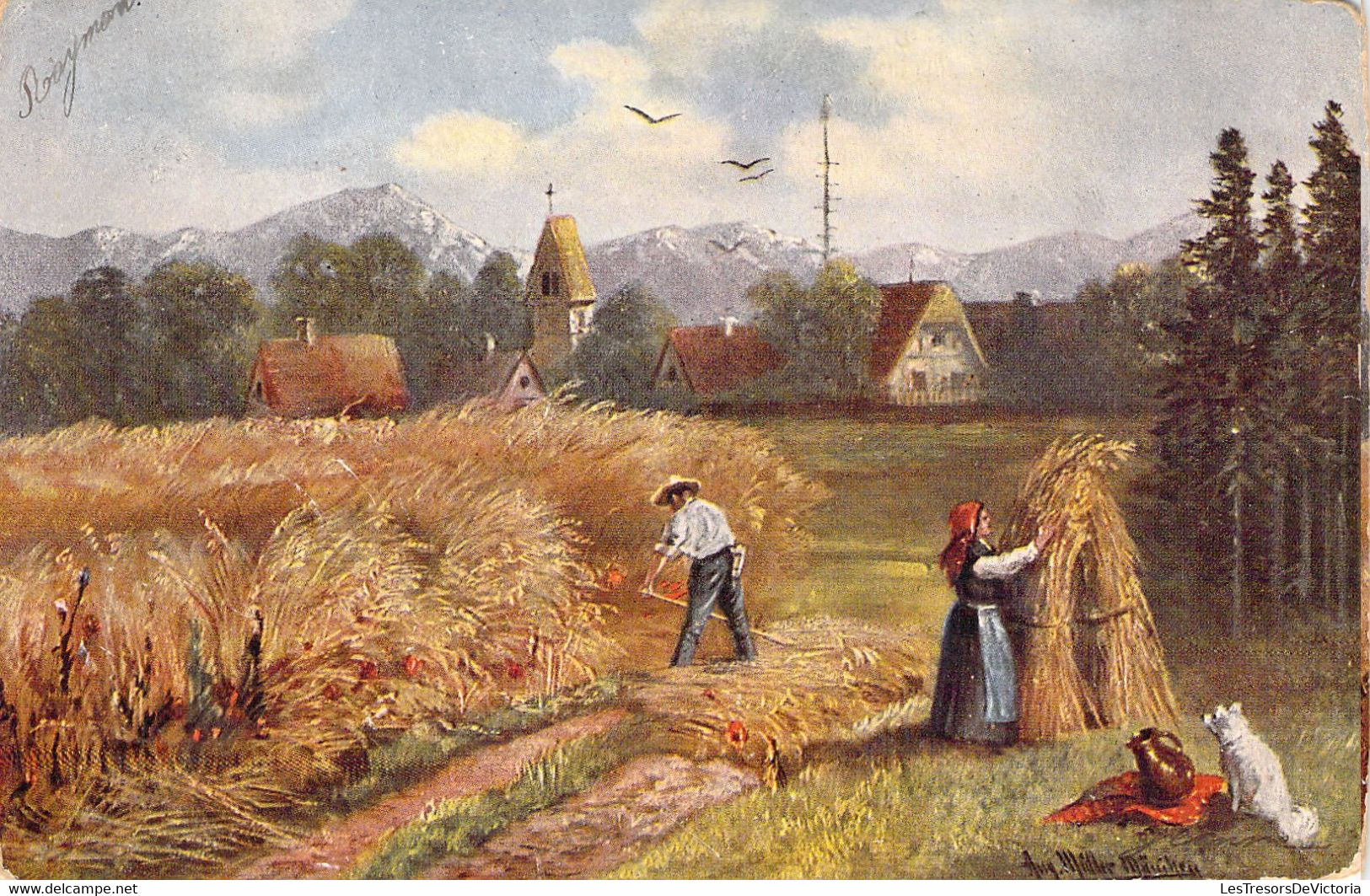 AGRICULTURE - CULTURE - Fauchage - Illustration Non Signée - Carte Postale Ancienne - Landbouw