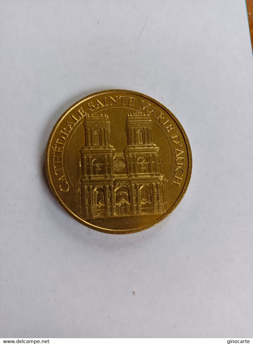 Monnaie De Paris MDP Jeton Touristique Medaille Auch Cathedrale Ste Marie 2017 - Sonstige & Ohne Zuordnung