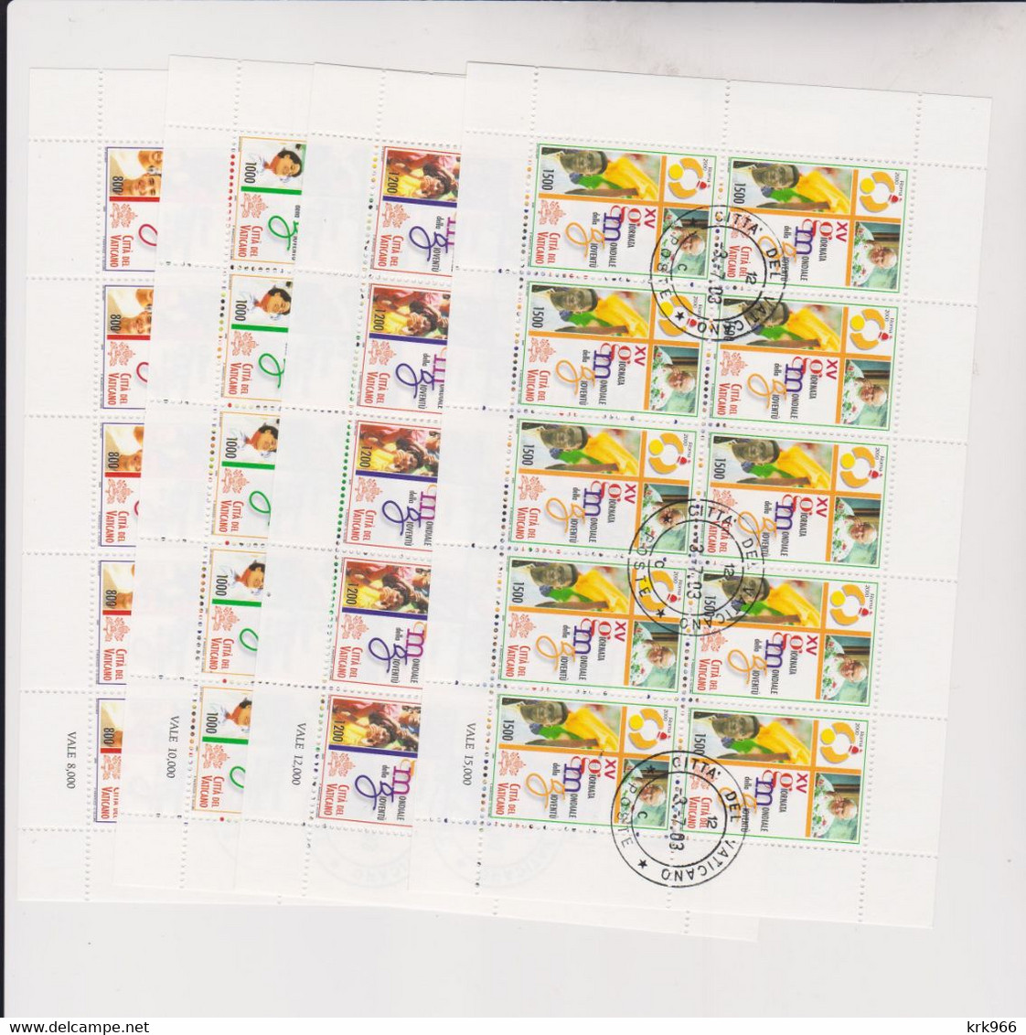 VATICAN 2000  Sheet Set Used - Oblitérés