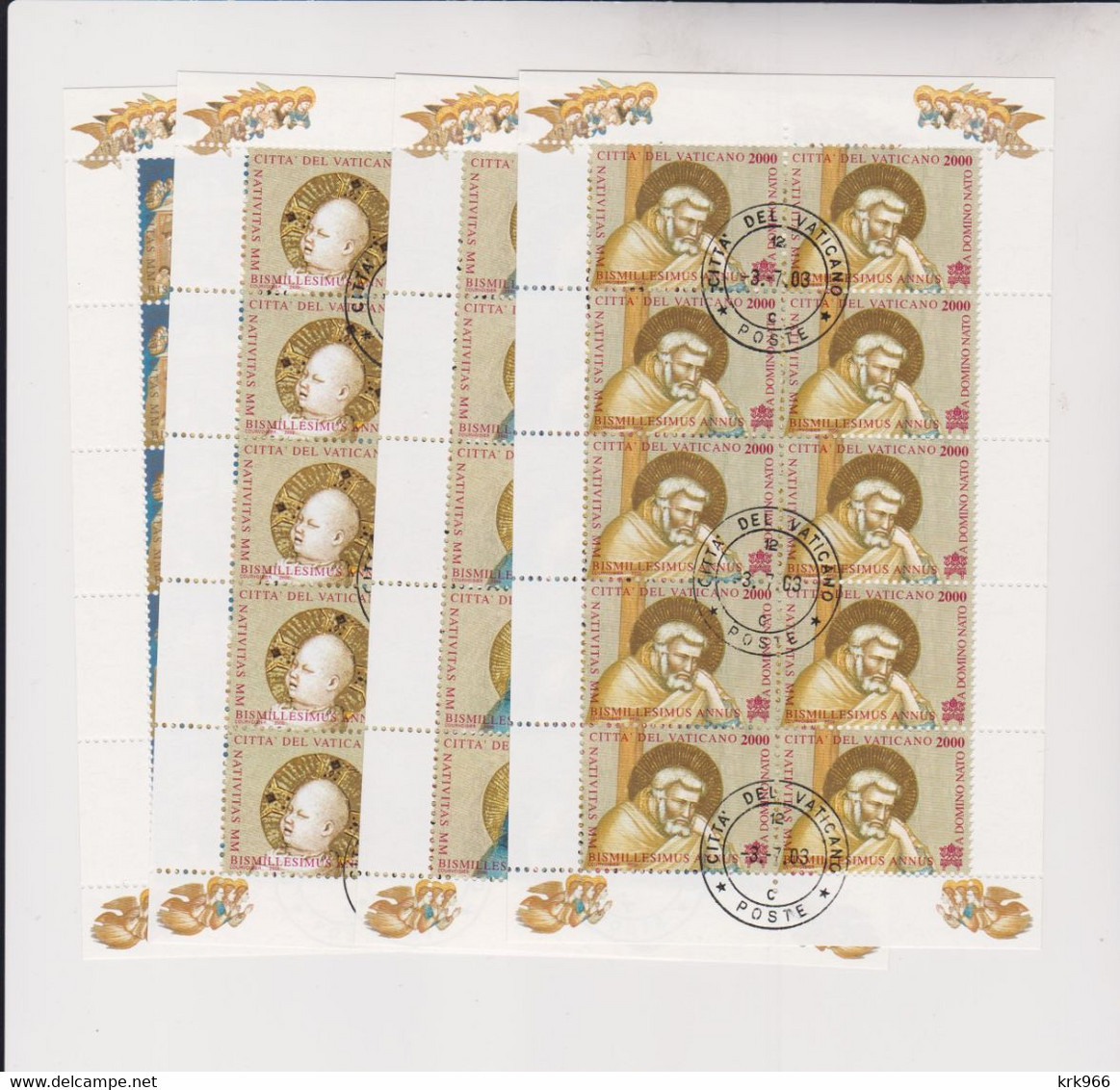 VATICAN 2000  Sheet Set Used - Usados