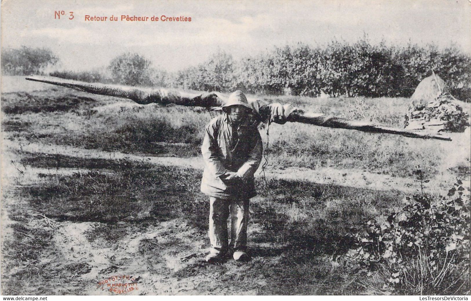 METIER - PÊCHE - Retour Du Pêcheur De Crevettes  - Carte Postale Ancienne - Pêche