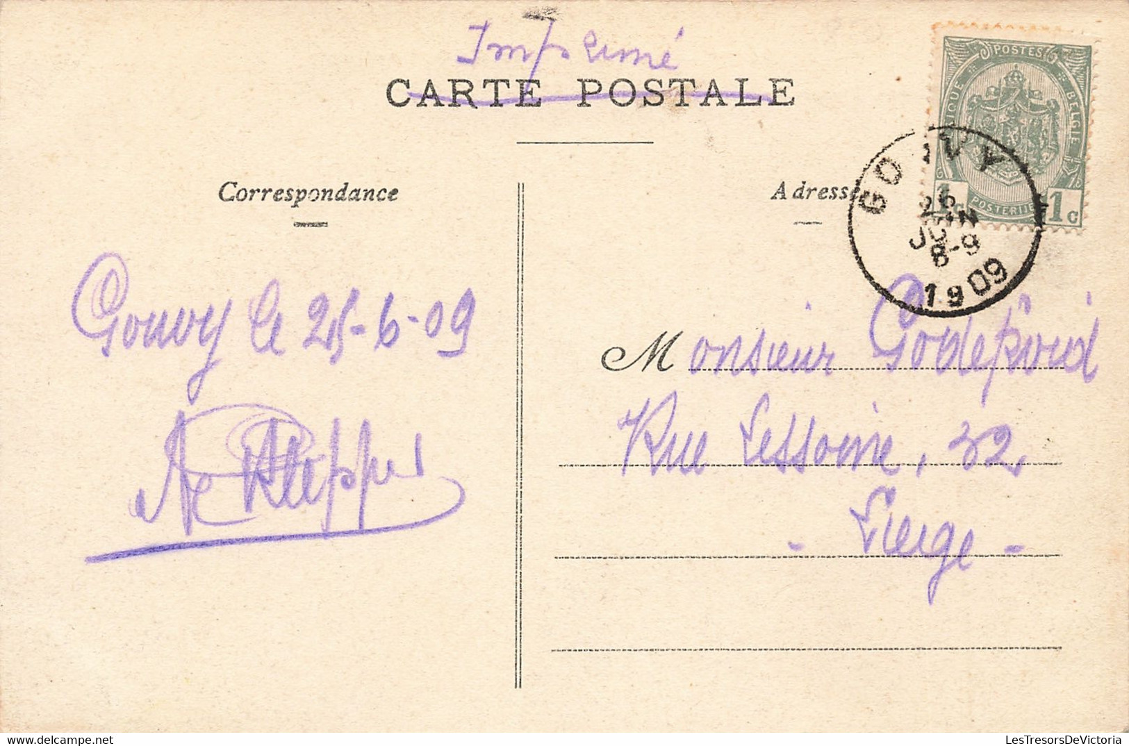 Belgique - Gouvy - Vue Générale De La Station - Colorisé - Oblitéré Gouvy 1909 - Carte Postale Ancienne - Gouvy
