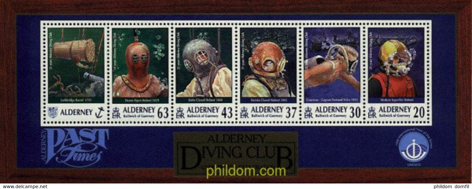 98302 MNH ALDERNEY 1998 21 ANIVERSARIO DEL CLUB DE NATACION SUBMARINA - Diving