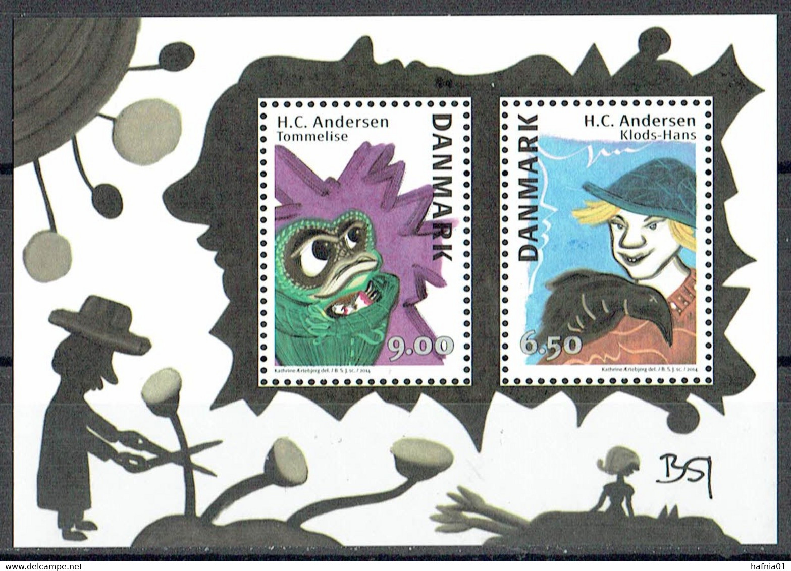 Bertil Skov Jørgensen. Denmark 2014.  H.C Andersen Fairy Tales. Michel  Bl.56 MNH. Signed. - Blocks & Sheetlets