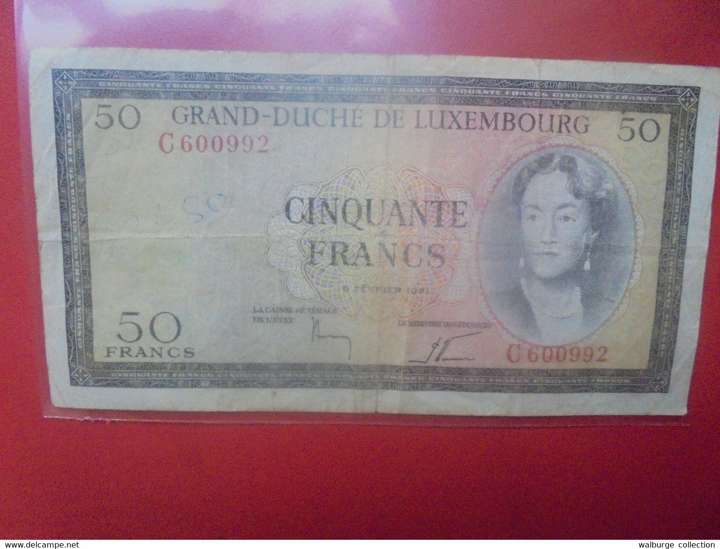 LUXEMBOURG 50 Francs 1961 Circuler - Luxemburg