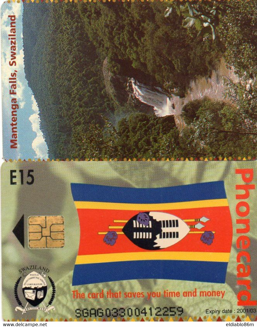 SWAZILAND - CHIP CARD - SWT-9 - MANTEGA FALLS - Swaziland